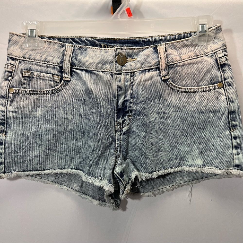 Decree Stone Wash Denim Jean Shorts Tie Dye Size 7